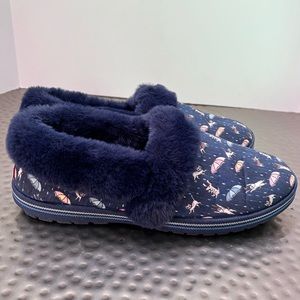 Skechers BOBs Too Cozy Slippers - Raining Cats & Dogs 7.5